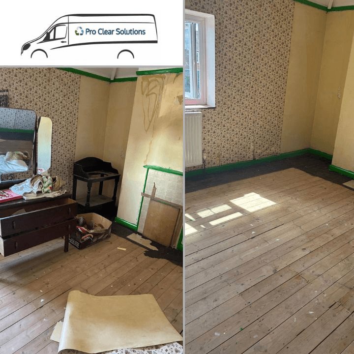 House room clearance — before and after